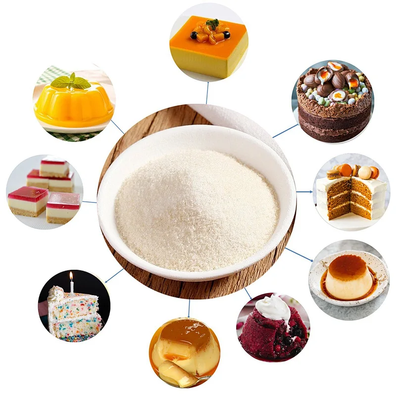 Halal Animal Skin Food Gelatin Bovine Edible Gelatin for Confectionery and Cakes 200 Bloom